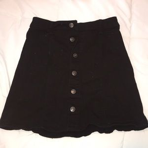 black jeans skirt